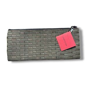 Alan Stuart Brown and Black Woven Clutch Bag/ Pouch
